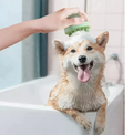 CEPILLO PARA MASCOTAS 2 EN 1 C/DISPENSADOR DE SHAMPOO