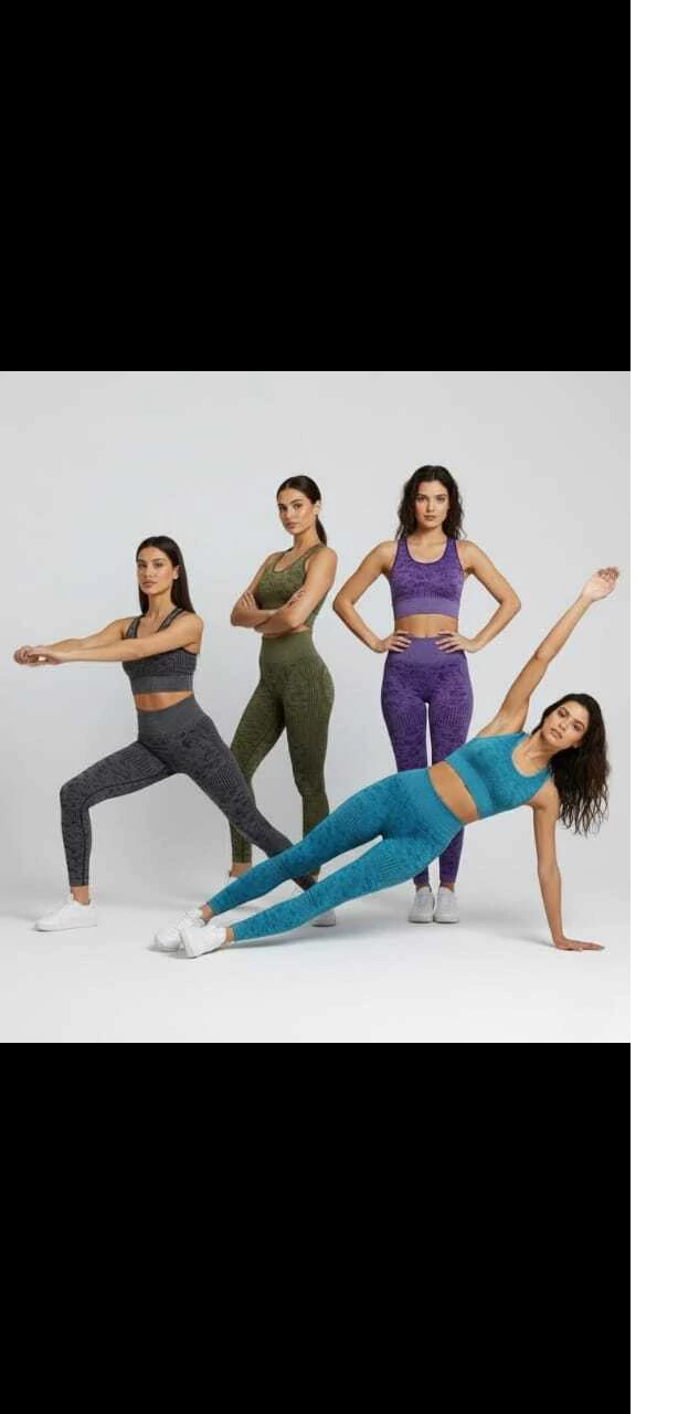 6 Conjuntos Gym Mujer Animal Print Lycra Premium Deportiva