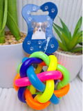 Juguete para Mascota Pelota Trenzada con Cascabel - Resistente y Divertida