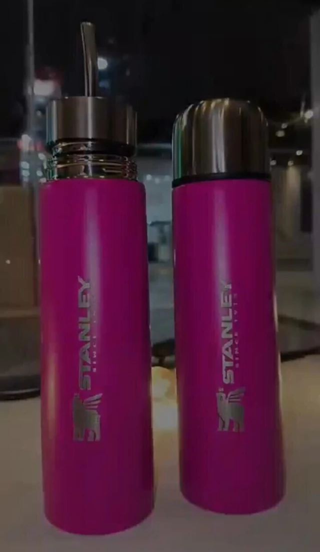 Mate Listo Autocebante Premium - Doble Capa de Acero - Ideal para el Auto y Viajes