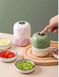 Mini Procesadora Eléctrica Recargable USB - Picadora de Ajos y Verduras 250ml