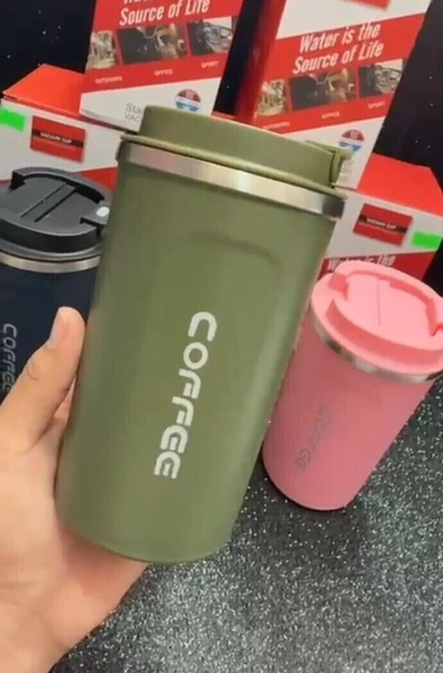 Vaso Térmico Coffee de Acero Inoxidable - Conserva Frío y Calor