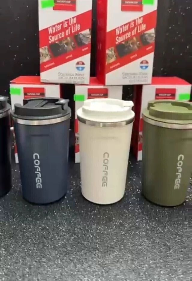 Vaso Térmico Coffee de Acero Inoxidable - Conserva Frío y Calor