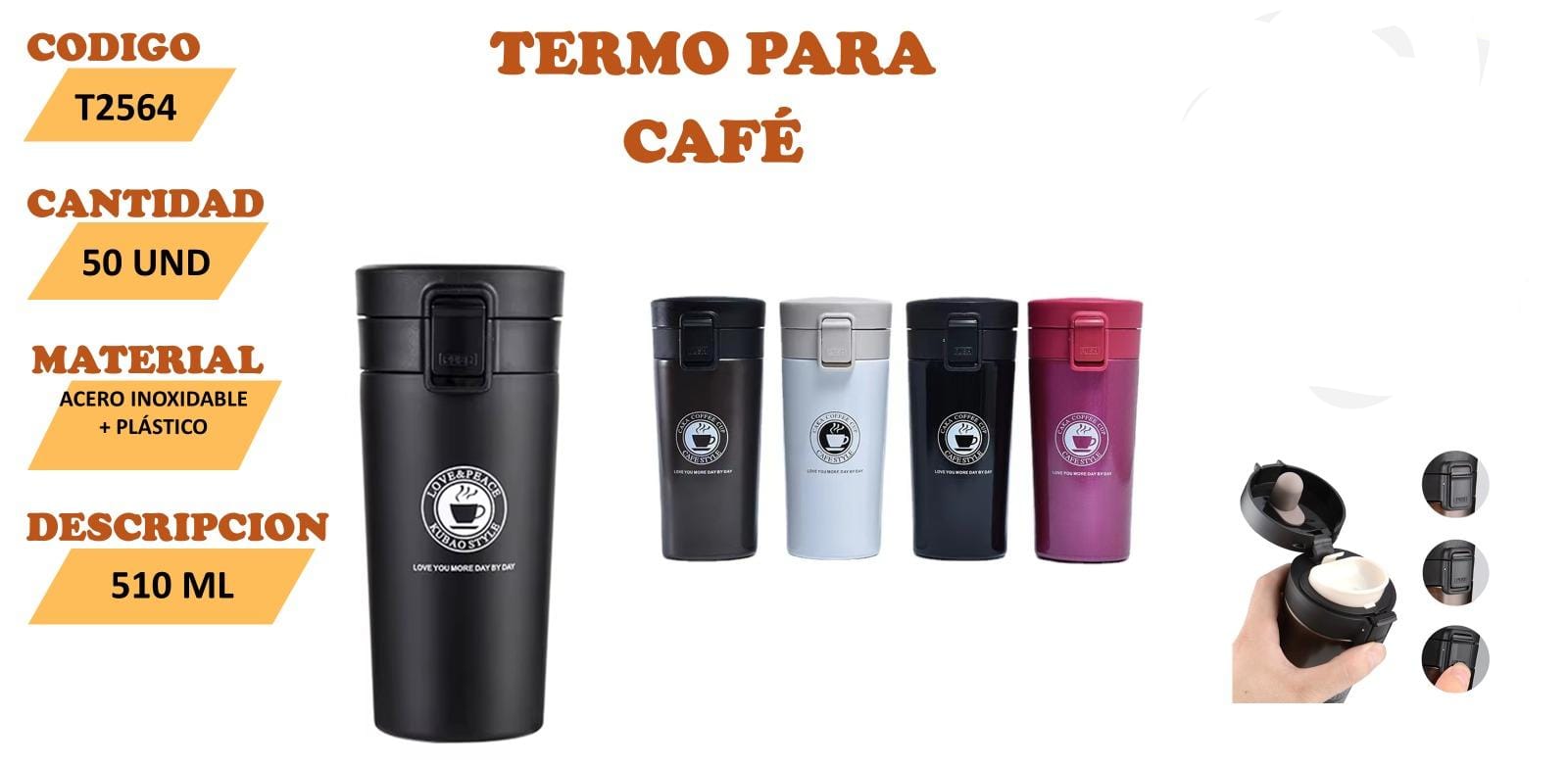 Vaso térmico para Café o Infusión