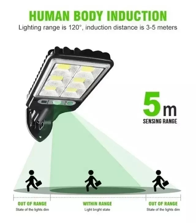Lámparas solares de jardín, Sensor de Movimiento