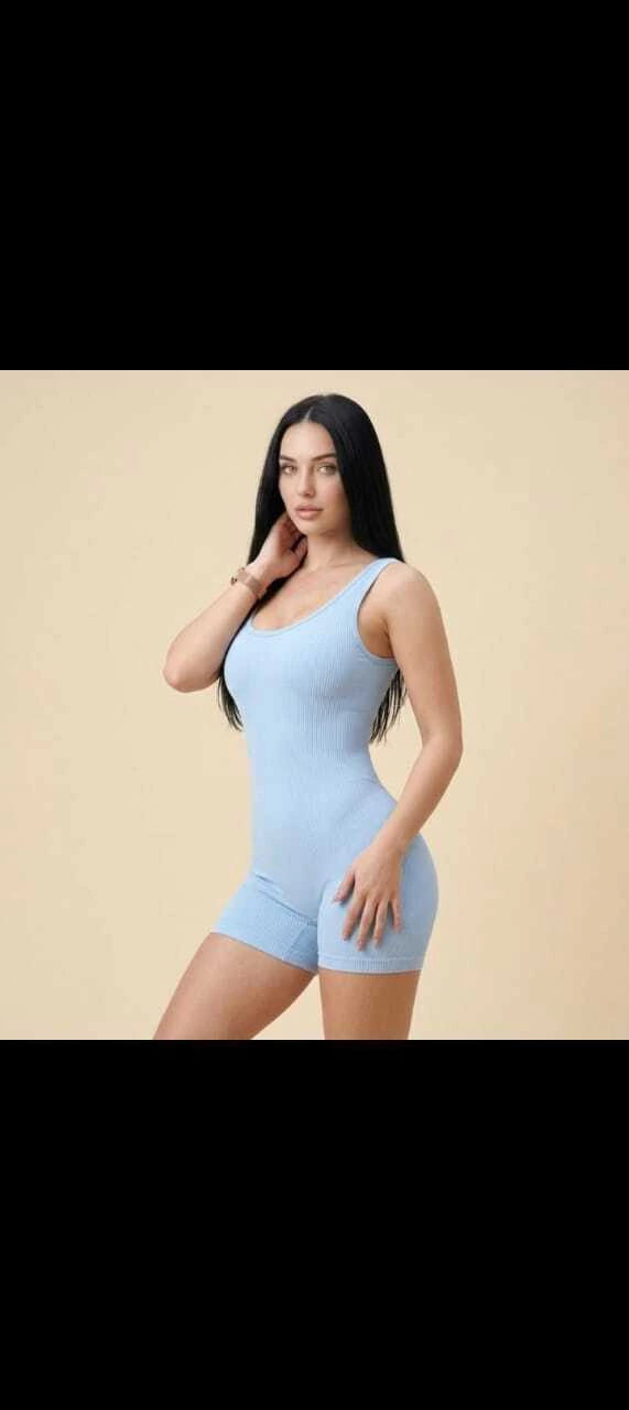 6 Catsuits Cortos Mujer Levanta Glúteos Push Up Lycra Deportiva X 6 UNIDADES
